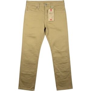 New Levi's Western Fit Pants Mens 32x32 Straight Leg Stretch Cowboy Tan NWT